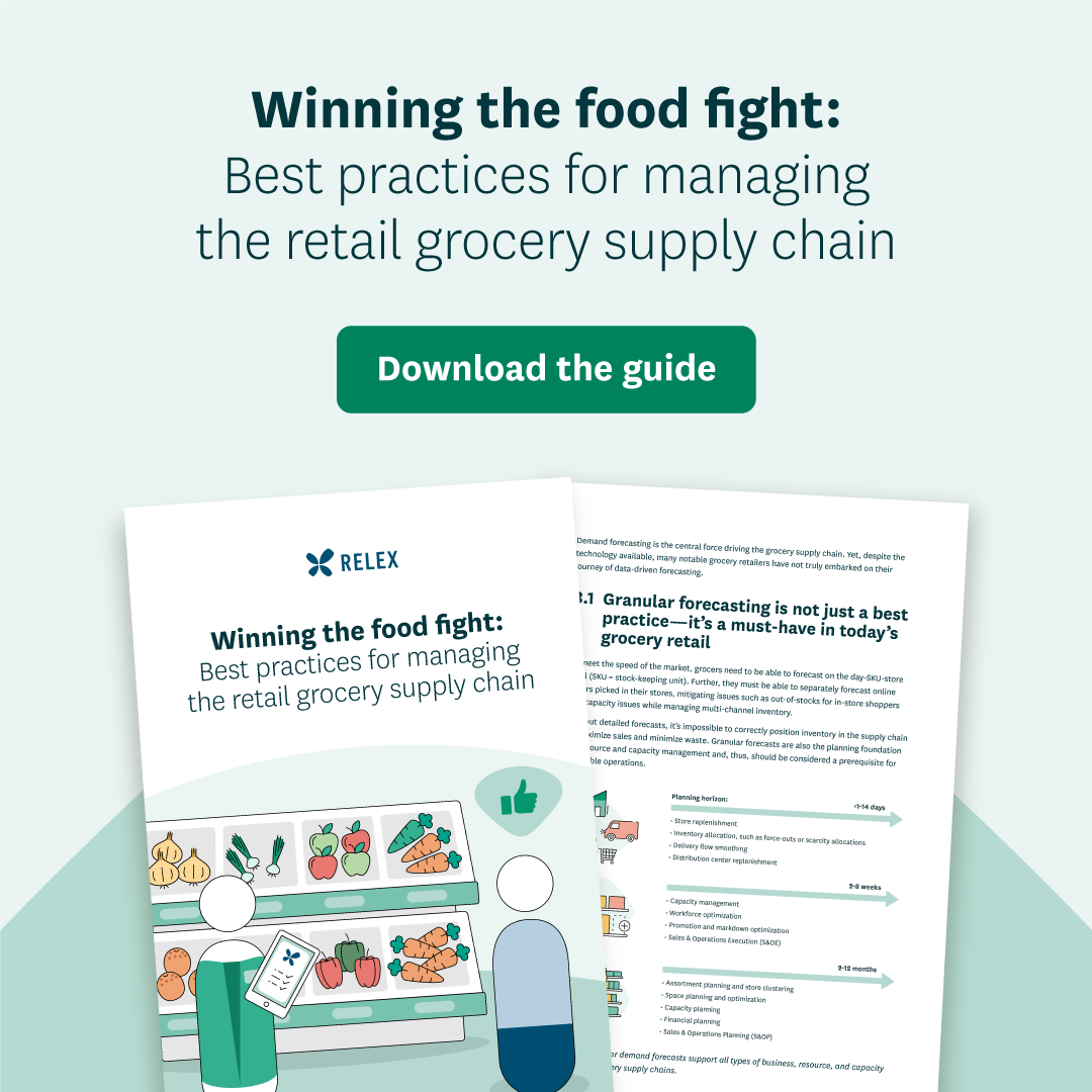 Best practices for managing the retail grocery supply chain