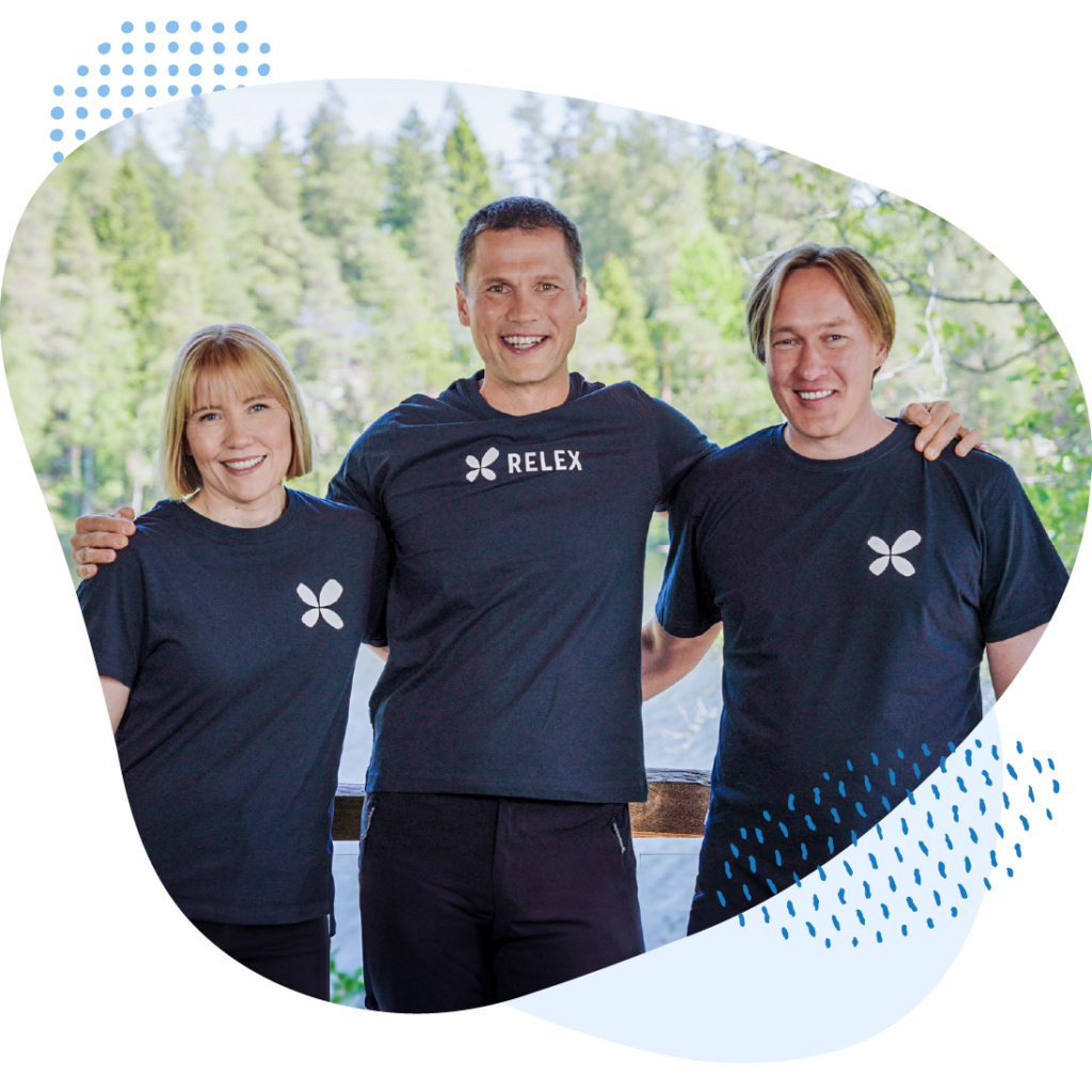 An image showing the 3 founders of RELEX Solutions.