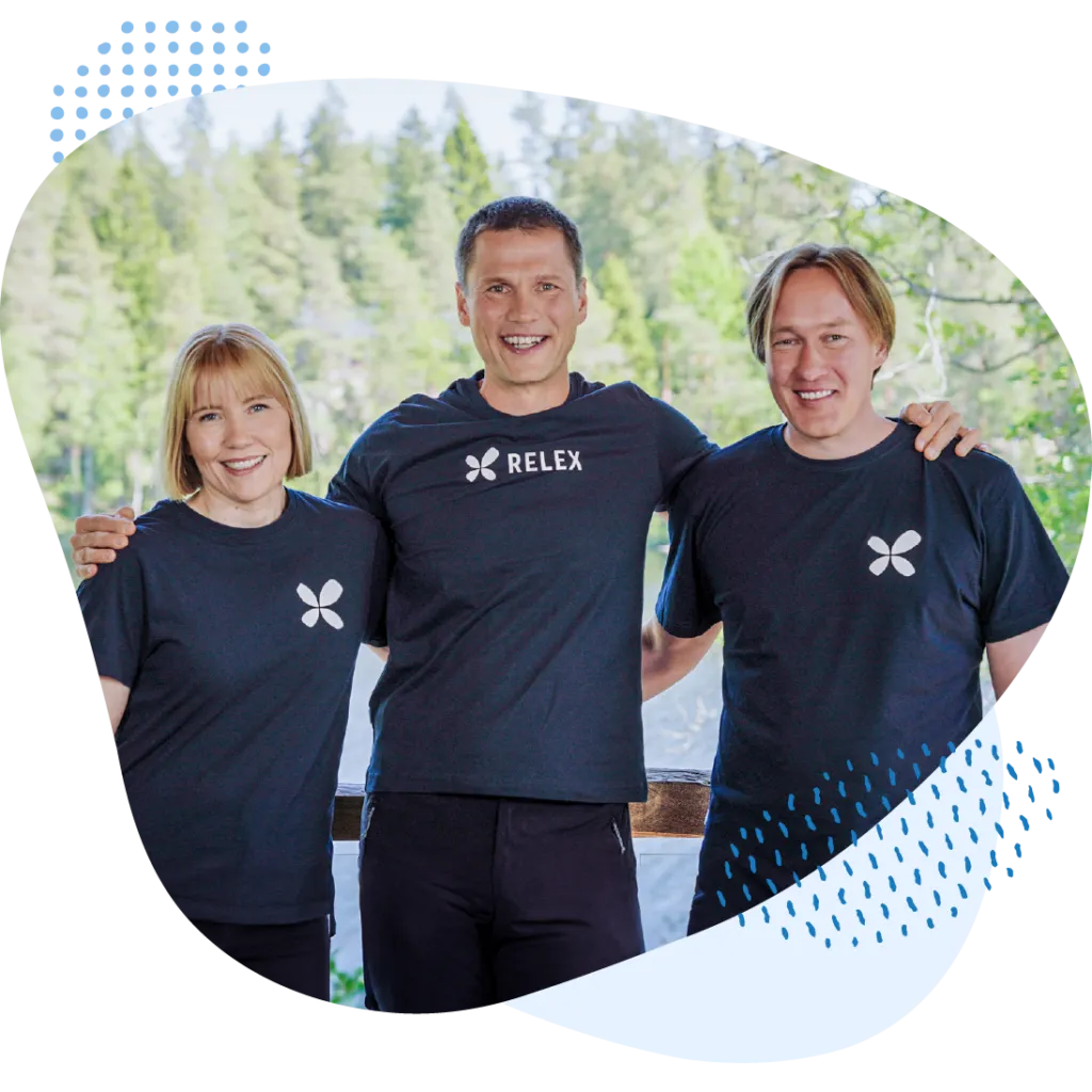 An image showing the 3 founders of RELEX Solutions.